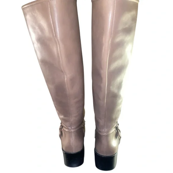 Coach Cecilia leather knee-high riding boots size 7.5 B equestrian - Picture 7 of 16